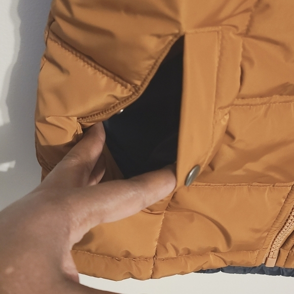 Goodfellow & Co. | Men's Brown/Tan Full Zipper Puffy Vest (Size Small) - Picture 8 of 12